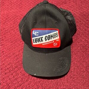 Luke Combs Classic Black Trucker Hat with Patch